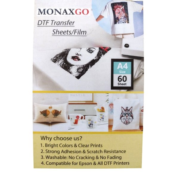 NEW! 60 Sheets A4 Sized DFT Transfer Sheets Film Monaxgo - Picture 1 of 3